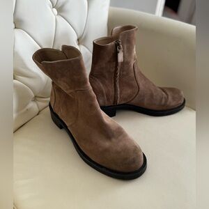 Brown Suede Ankle Boots